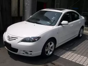 Дефлектори вікон Mazda 3 I (BK; 03-09) Sedan - Hic (накладні) 8