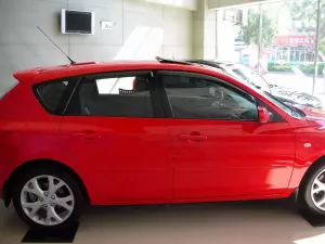 Дефлектори вікон Mazda 3 I (BK; 03-08) Hatchback - Hic (накладні) 7