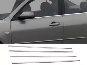 Хром нижні молдинги вікон Mazda 3 (BK; 03-08) Hatchback