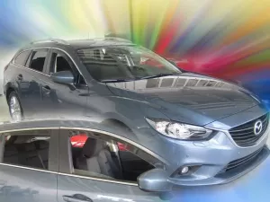 Дефлектори вікон Mazda 6 III (GJ; 13-24) Універсал - Heko (вставні) 4