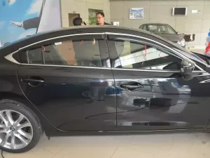 Дефлектори вікон Mazda 6 III (GJ; 12-24) Седан - Hic (з хром молдингом) 5