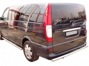 Защита задняя Mercedes Vito W639 (03-14) - труба прямая 3