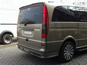 Накладка задняя Mercedes Vito W639 (03-14) - два выхлопа 3