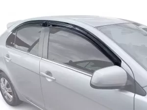 Дефлектори вікон Mitsubishi Lancer X (07-15) - Hic (накладні)