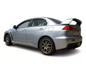 Дефлектори вікон Mitsubishi Lancer X (07-15) - Hic (накладні) 8