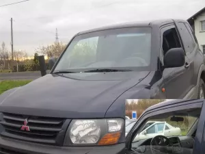 Дефлектори вікон Mitsubishi Pajero Wagon III/IV (99-21) 3D - Heko 4