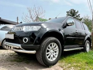 Захист передній Mitsubishi Pajero Sport II (09-15) - труба подвійна 3