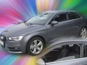 Дефлектори вікон Audi A3 8V (13-20) 3D (тридверний) - Heko (вставні) 4