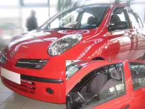 Дефлекторы окон Nissan Micra III (K12; 02-10) 5D - Heko (вставные) 4