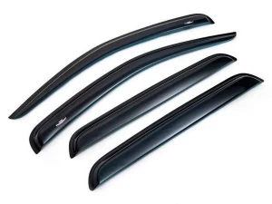 Дефлекторы окон Nissan Navara III (D40; 05-14) 4D - Hic (накладные)