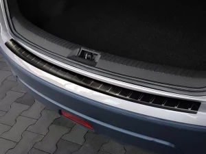 Накладка на задний бампер Nissan Qashqai I (J10; 07-13) - Avisa (чёрная) 4