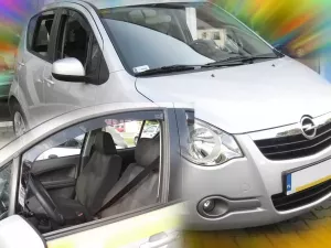 Дефлекторы окон Opel Agila B (07-15) 5D - Heko (вставные) 3