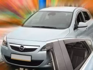 Дефлекторы окон Opel Astra J (09-15) 5D Htb - Heko (вставные) 4