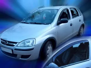 Дефлектори вікон Opel Corsa C (00-06) 5D - Heko (вставні) 3