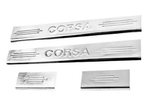 Накладки на пороги Opel Corsa C (00-06) 5D - 4 шт