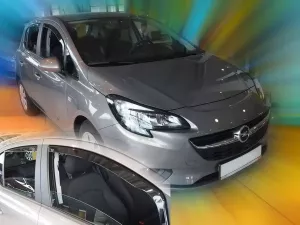 Дефлекторы окон Opel Corsa D (06-14) 5D - Heko (вставные) 4