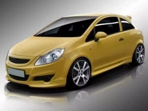 Вії на фари Opel Corsa D (06-11) - хвилею 4