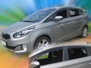 Дефлекторы окон Kia Carens III (RP; 13-19) 5D - Heko (вставные) 3