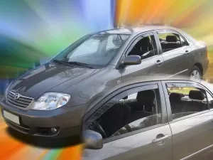 Дефлекторы окон Toyota Corolla E12 (02-07) Sedan - Heko (вставные) 4