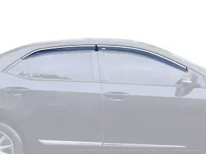 Дефлекторы окон Toyota Corolla XI (13-18) Sedan - Niken (с хром молдингом)