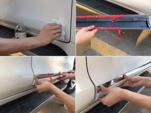 Молдинг дверей Toyota LC J150 Prado IV (09-17) - белый 4