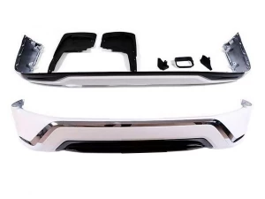 Накладки на бампер Toyota LC 200 (16-21) - Middle East (белые)