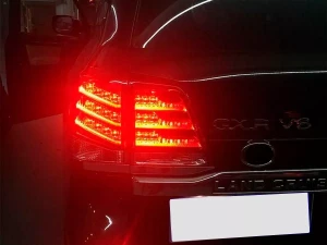 Фонари задние Toyota LC200 (07-15) - Lexus 2012 стиль красные 7