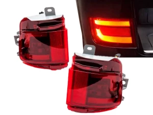 Ліхтарі заднього бампера Toyota LC200 (16-21) - LED червоні