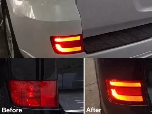 Ліхтарі заднього бампера Toyota LC200 (16-21) - LED червоні 4