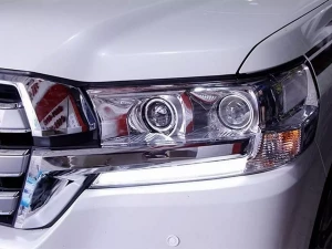 Фари лінзові Toyota LC 200 (16-21) - LED DRL хром 7