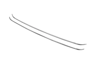 Хром накладки на решітку бампера VW Amarok I (10-16) - 2 шт 2