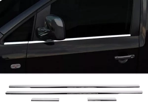 Хром нижні молдинги вікон VW Caddy III (2K; 04-15) - Carmos