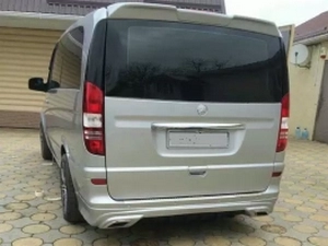 Накладка на задній бампер Mercedes Vito W639 (03-14) - Sport стиль 3