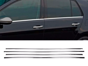 Хром нижние молдинги окон VW Golf VII (12-20) 5D Htb - Carmos