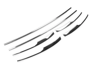 Хром накладки на передний бампер VW T6 (15-19) 2