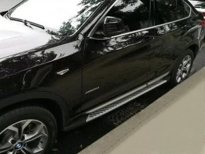 Пороги бічні BMW X3 F25 / X4 F26 - оригінал стиль смужками 8