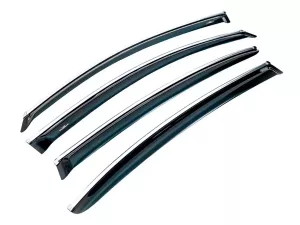 Дефлектори вікон VW Passat B6/B7 (3C; 05-15) Sedan - Hic (з хром молдингом)