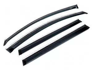 Дефлектори вікон VW Passat B6/B7 (3C; 05-15) Variant - Hic (з хром молдингом)