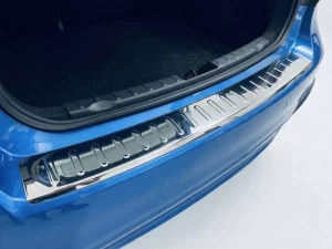 Накладка на задний бампер VW Passat B6 (05-10) Sedan - Nitto (хром) 4