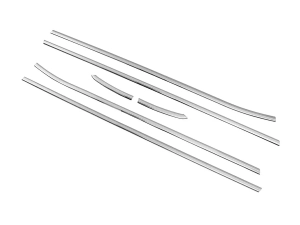 Хром нижние молдинги окон VW Polo V (6R; 09-17) 5D Htb 2