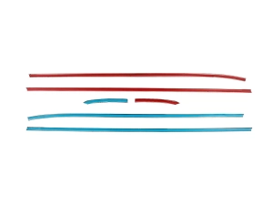 Хром нижние молдинги окон VW Polo V (6R; 09-17) 5D Htb 3