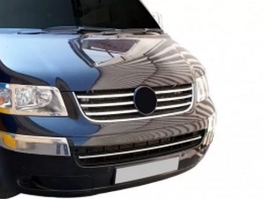 Хром на решётку радиатора VW T5 Caravelle/Multivan (03-10) 4