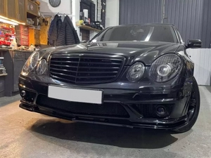 Спліттер передній Mercedes-AMG E W211 (06-09) рестайлінг 2