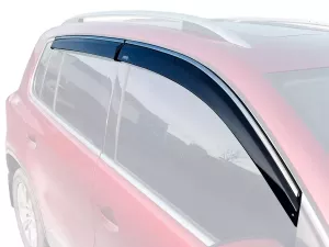 Дефлекторы окон VW Tiguan I (07-15) - Niken (с хром молдингом)