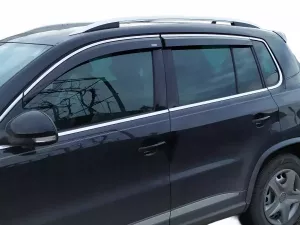 Дефлекторы окон VW Tiguan I (07-15) - Niken (с хром молдингом) 7