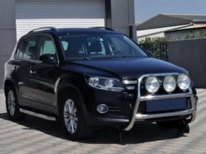Кенгурятник VW Tiguan I (5N; 07-15) - высокий под фары 2