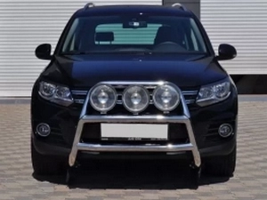 Кенгурятник VW Tiguan I (5N; 07-15) - высокий под фары 4