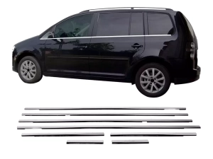 Хром нижні молдинги вікон VW Touran I (1T; 03-10) - Carmos