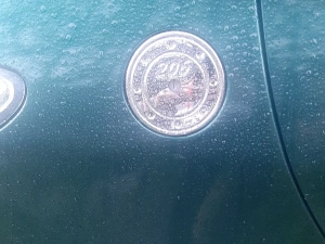 Хром накладка на лючок бензобака Peugeot 206 (98-12) 4