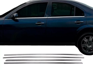 Хром нижні молдинги вікон Ford Mondeo Mk3 (00-07) Sedan